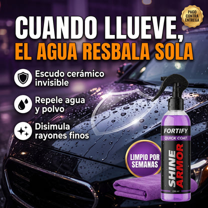 Spray Cerámico 3 en 1 ShineArmor™ | Brillo de Agencia Sin Pulidora